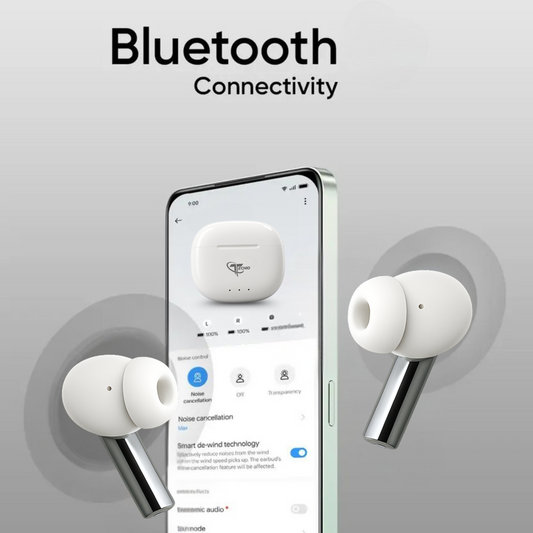 EchoPod Wireless Earbuds with 3D Surround Sound, Touch Control & Long Battery Backup