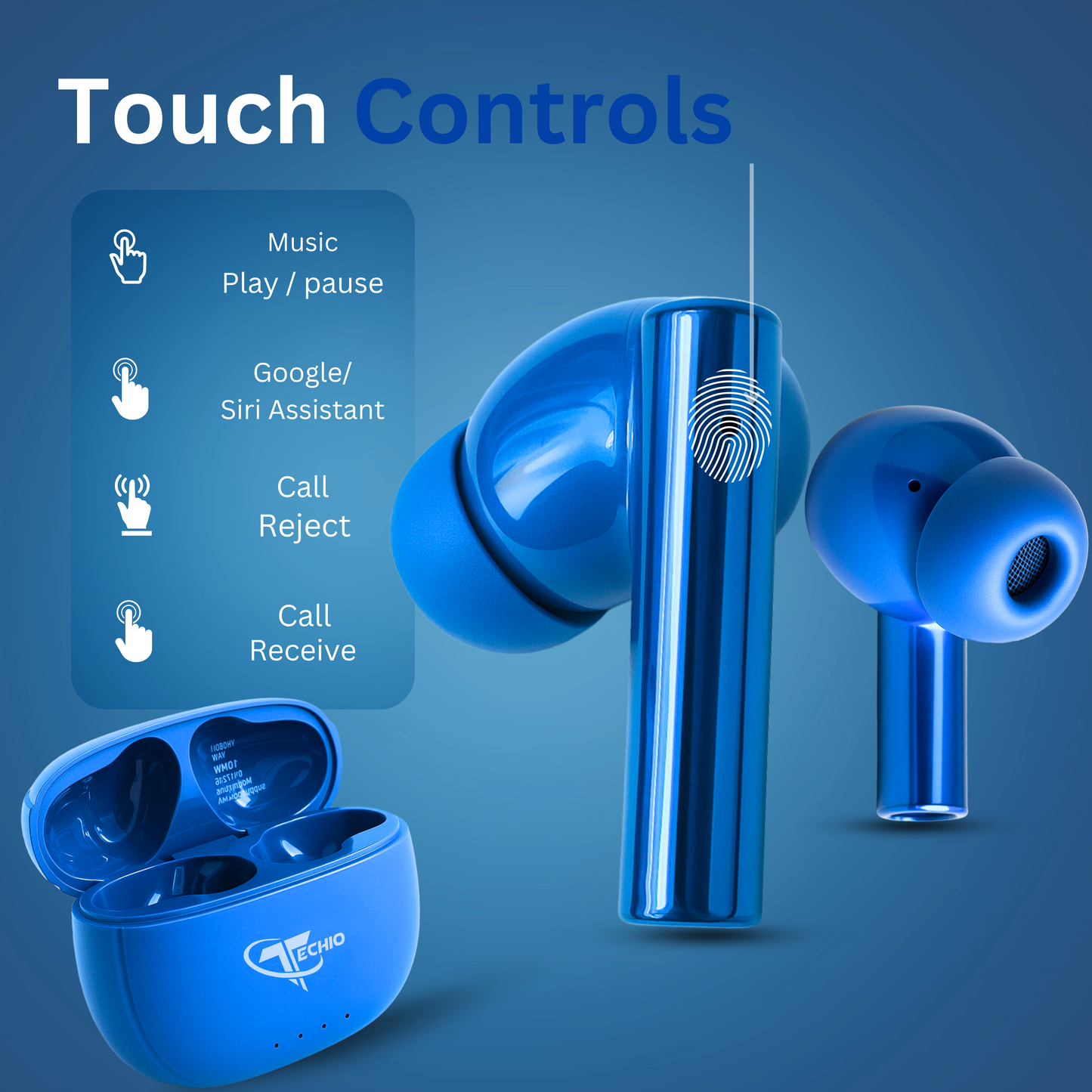 True Wireless Earbuds with 40H Playtime & Fast Charging – Deep Bass
