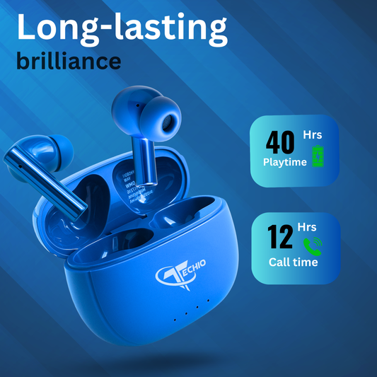 True Wireless Earbuds with 40H Playtime & Fast Charging – Deep Bass