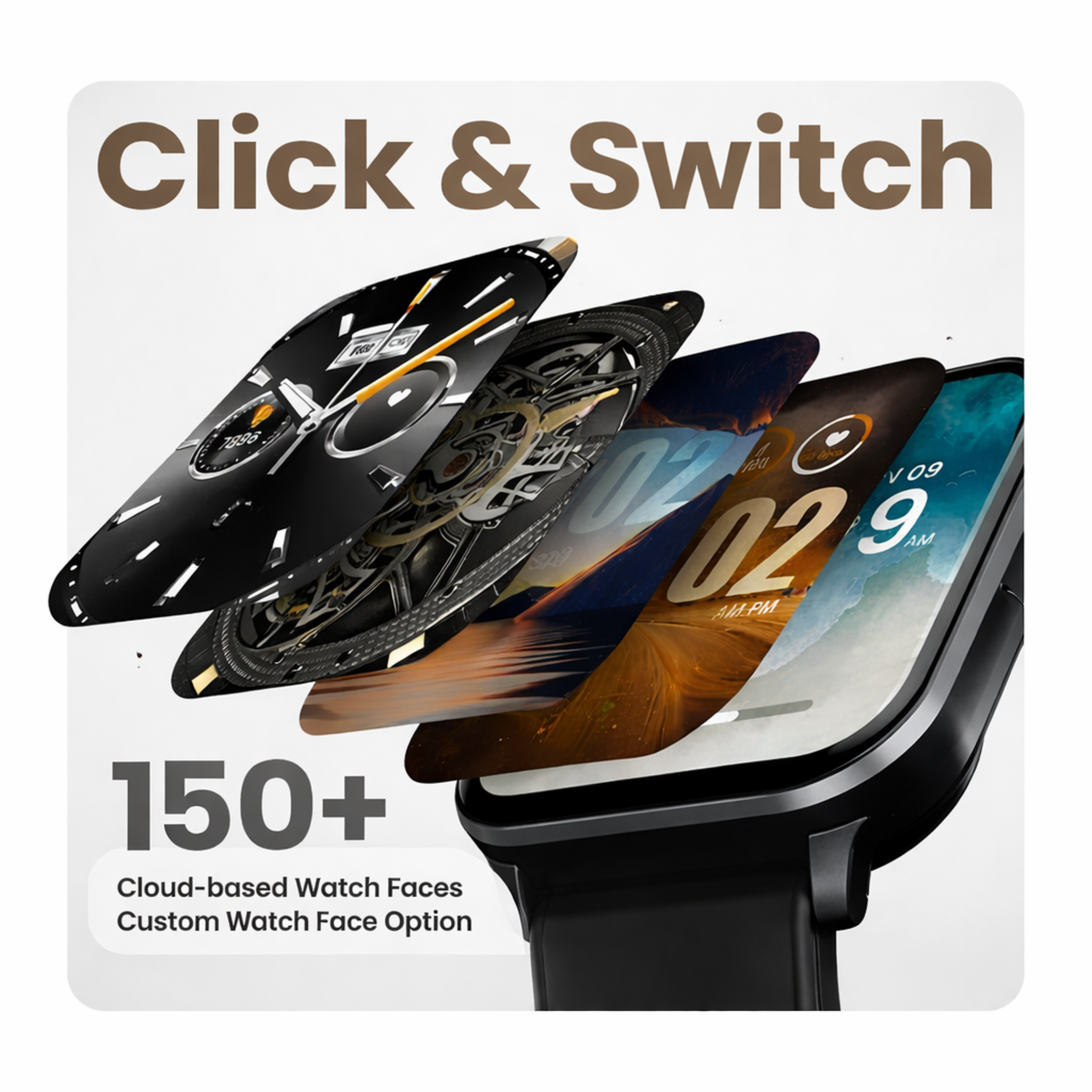 TECHIO H9 PRO MAX  Smartwatch | Bluetooth Calling | AMOLED Display