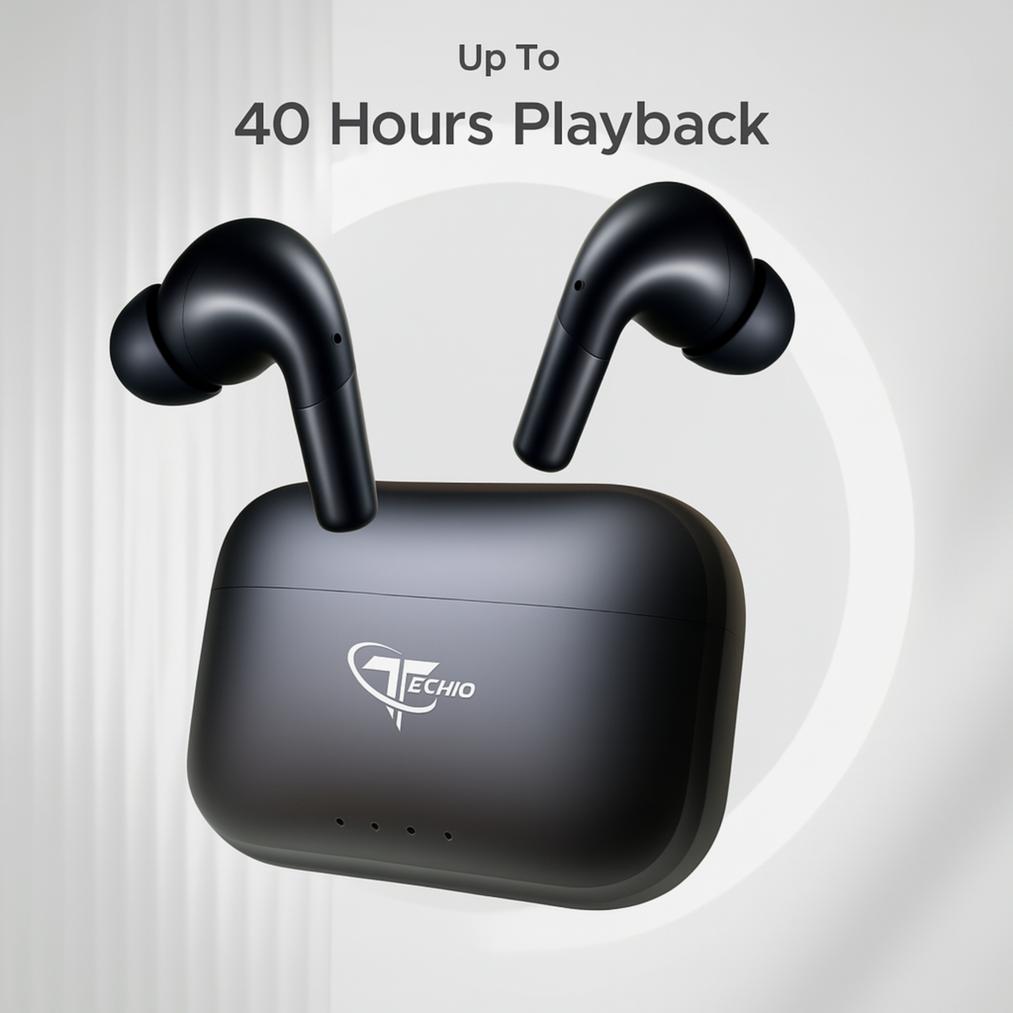 SonicWave True Wireless Earbuds with Deep Bass, ENC Mic, Bluetooth 5.3 & 40H Playtime