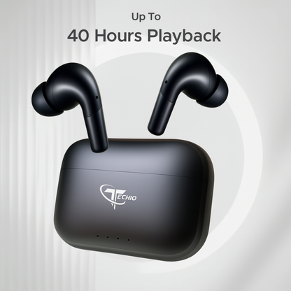 SonicWave True Wireless Earbuds with Deep Bass, ENC Mic, Bluetooth 5.3 & 40H Playtime