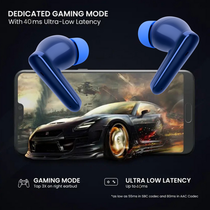 BassPulse Fusion X1 Pro Wireless Earbuds with Heavy Bass, Type-C Fast Charging & Voice