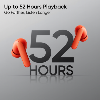 CMF by Nothing Buds Pro with 45 dB ANC, Ultra Bass Technology & upto 39 hours of battery life Bluetooth  (Orange, True Wireless)