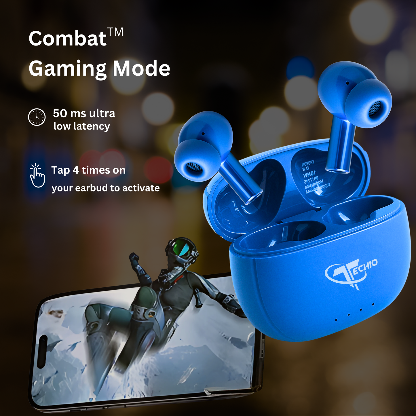 True Wireless Earbuds with 40H Playtime & Fast Charging – Deep Bass