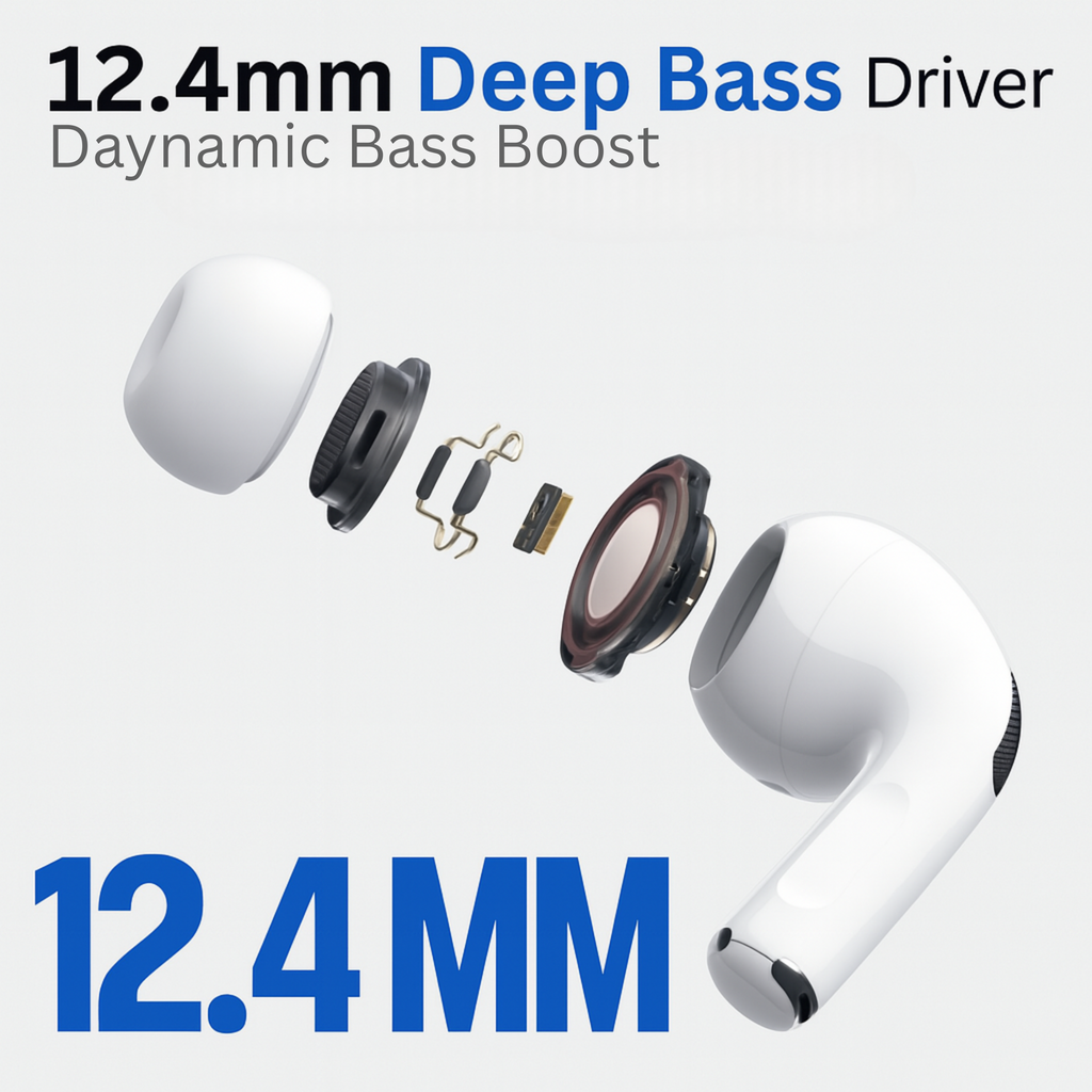 AirPods with Charging Case | Bluetooth 5.3 | HD Sound & Deep Bass