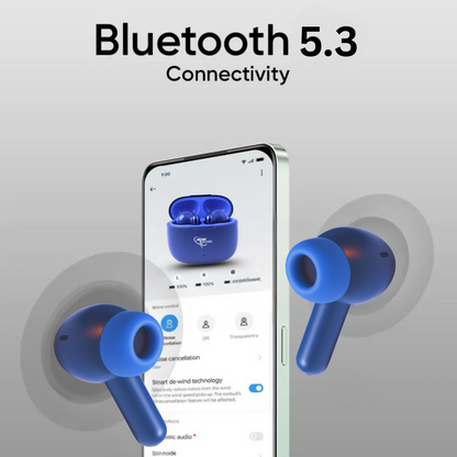BassPulse Fusion X1 Pro Wireless Earbuds with Heavy Bass, Type-C Fast Charging & Voice