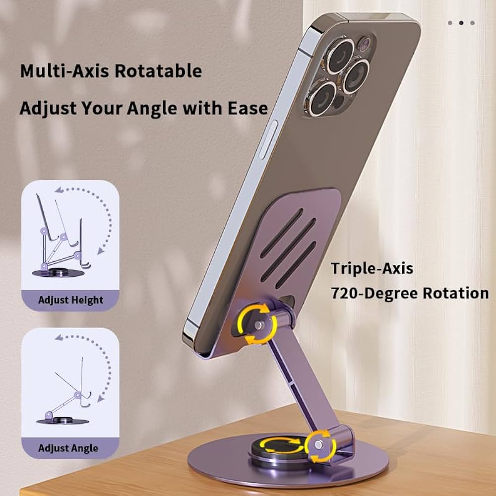 Mobile Phone Stand for Desk | 360° Rotatable