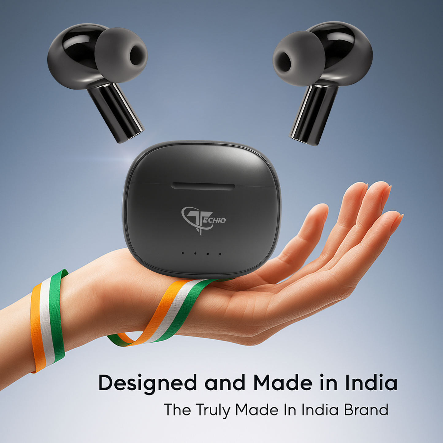 CrystalTone Gen Z1 Bluetooth Earbuds with Smart Touch, Long Playtime & Lightweight Comfort Fit