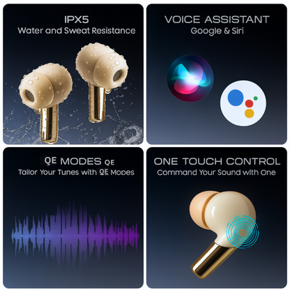 NeuroBeats Waterproof Earbuds with Turbo Bass, ENC Calling & IPX5
