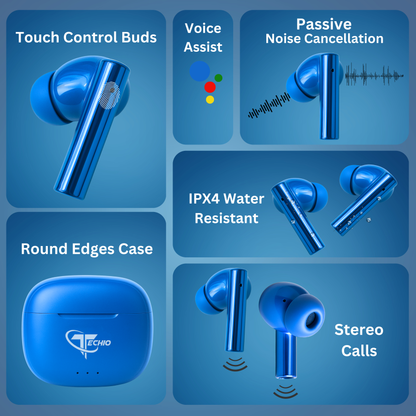 True Wireless Earbuds with 40H Playtime & Fast Charging – Deep Bass