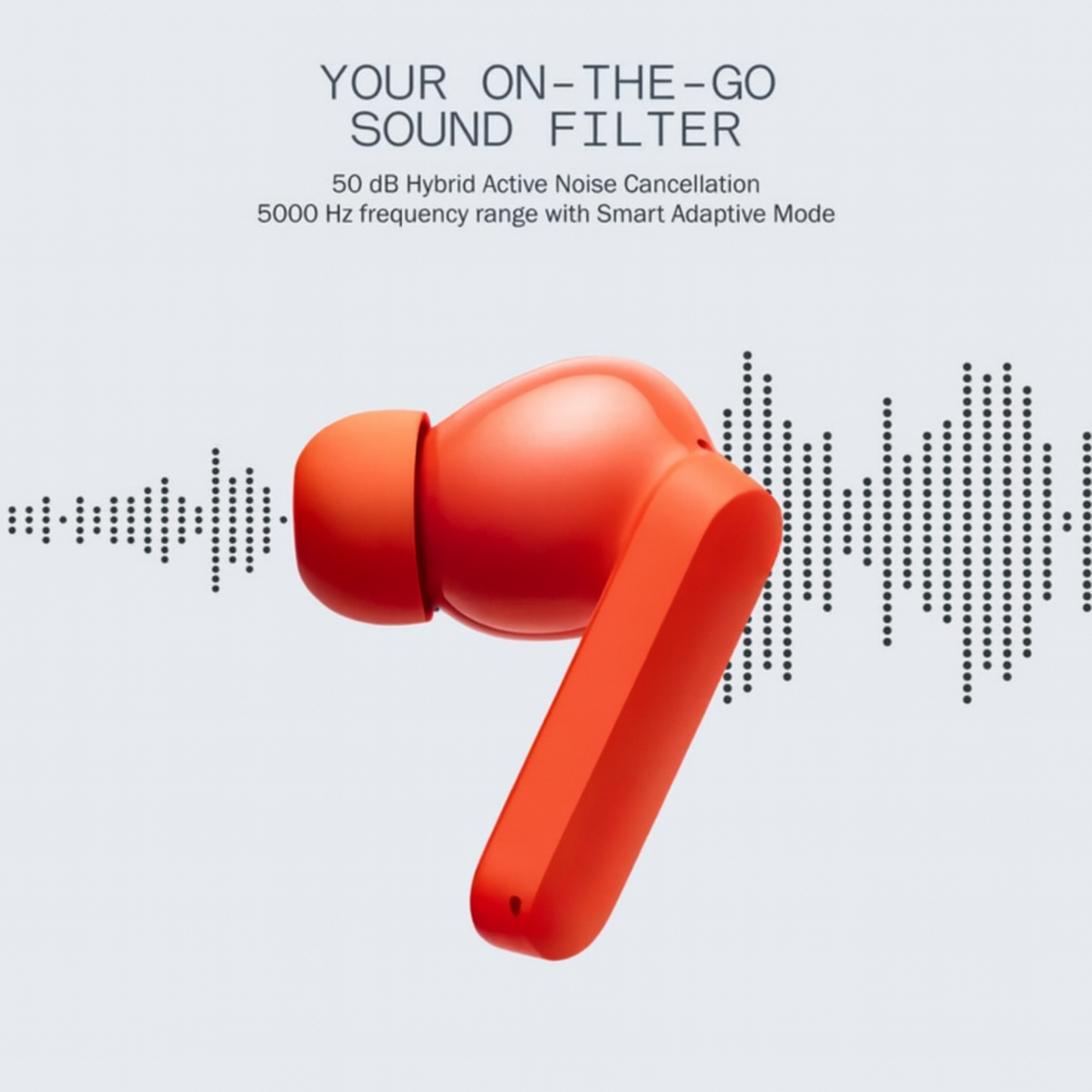 CMF by Nothing Buds Pro with 45 dB ANC, Ultra Bass Technology & upto 39 hours of battery life Bluetooth  (Orange, True Wireless)