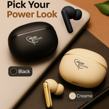Latest Bluetooth Earbuds with Dual Mic & Voice Assistant Support