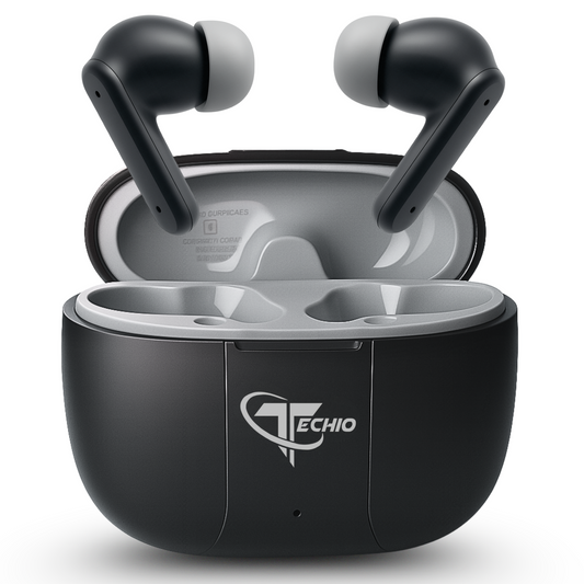 EchoPod Wireless Earbuds with 3D Surround Sound, Touch Control & Long Battery Backup