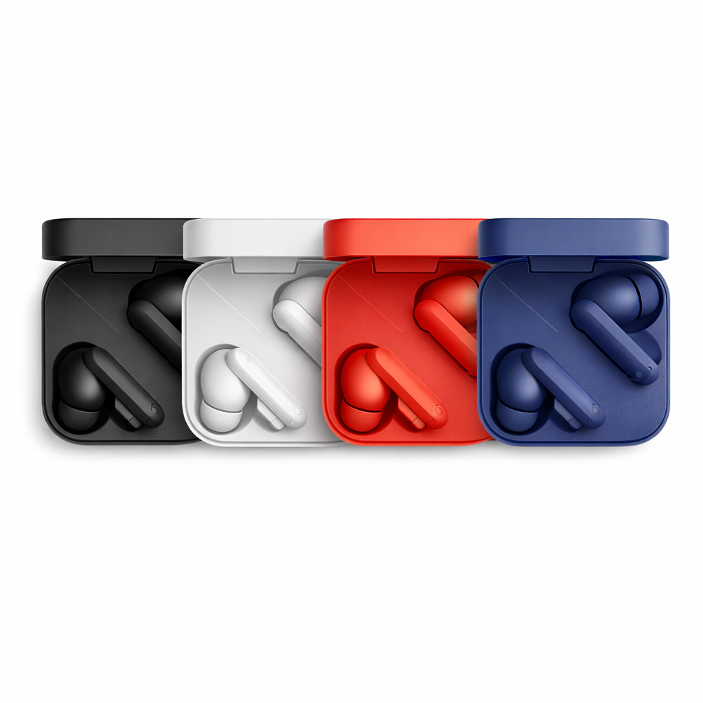 Techio Wireless Bluetooth Earbuds with Mic, Deep Bass