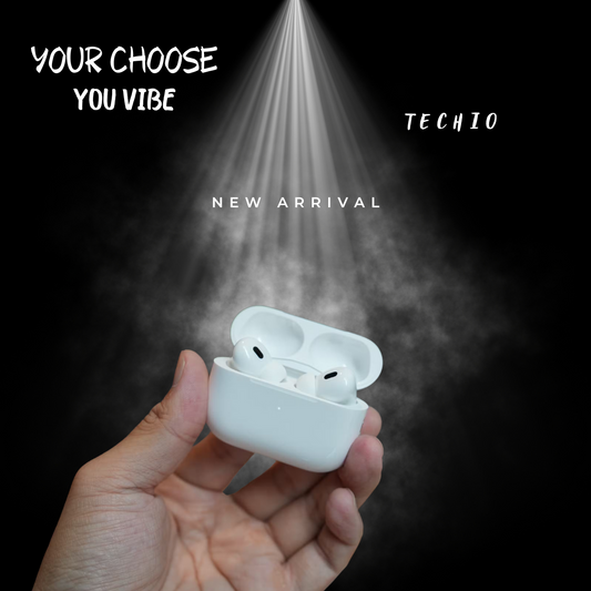 AIRPOD PRO 2  True Wireless Bluetooth Headphone&nbsp; with 15-18 Hrs Playtime &amp; Compatible for all Smartphones (White) with case cover