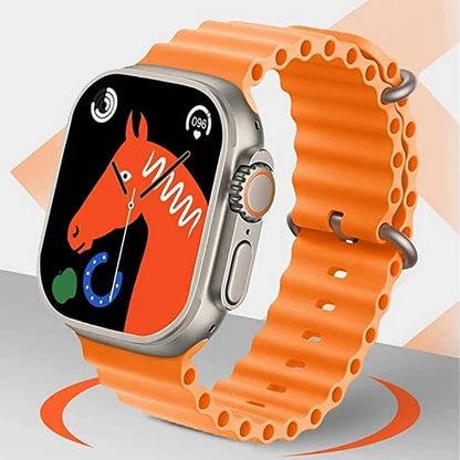 TECHIO New T800 Series 8 Ultra Smart Watch HD 1.99 Inch Display Smart Smartwatch  ( FREE SIZE)