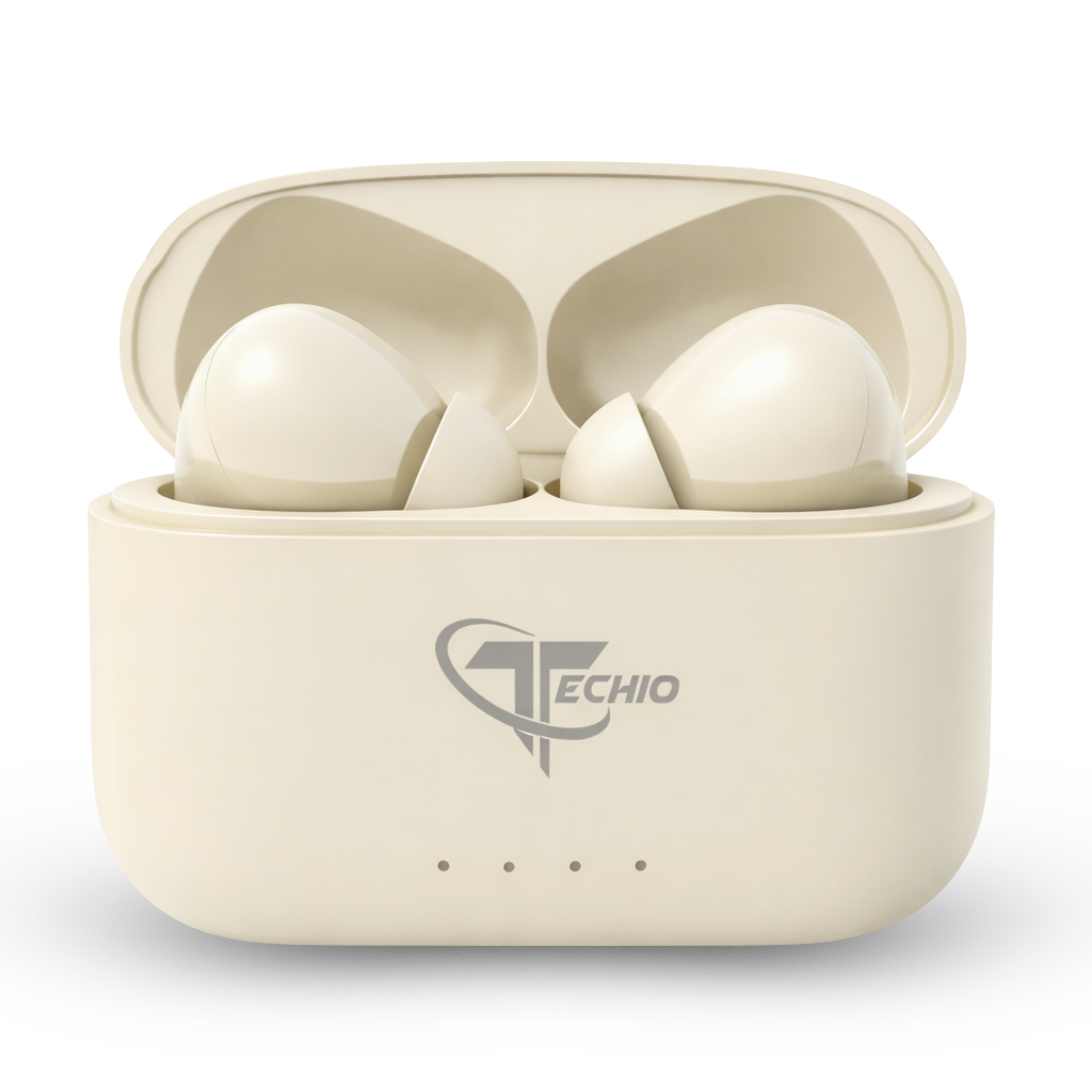 Techio True Wireless Bluetooth Earbuds with 13mm Drivers, ENC Mic, Bluetooth 5.3 & IPX5 Waterproof