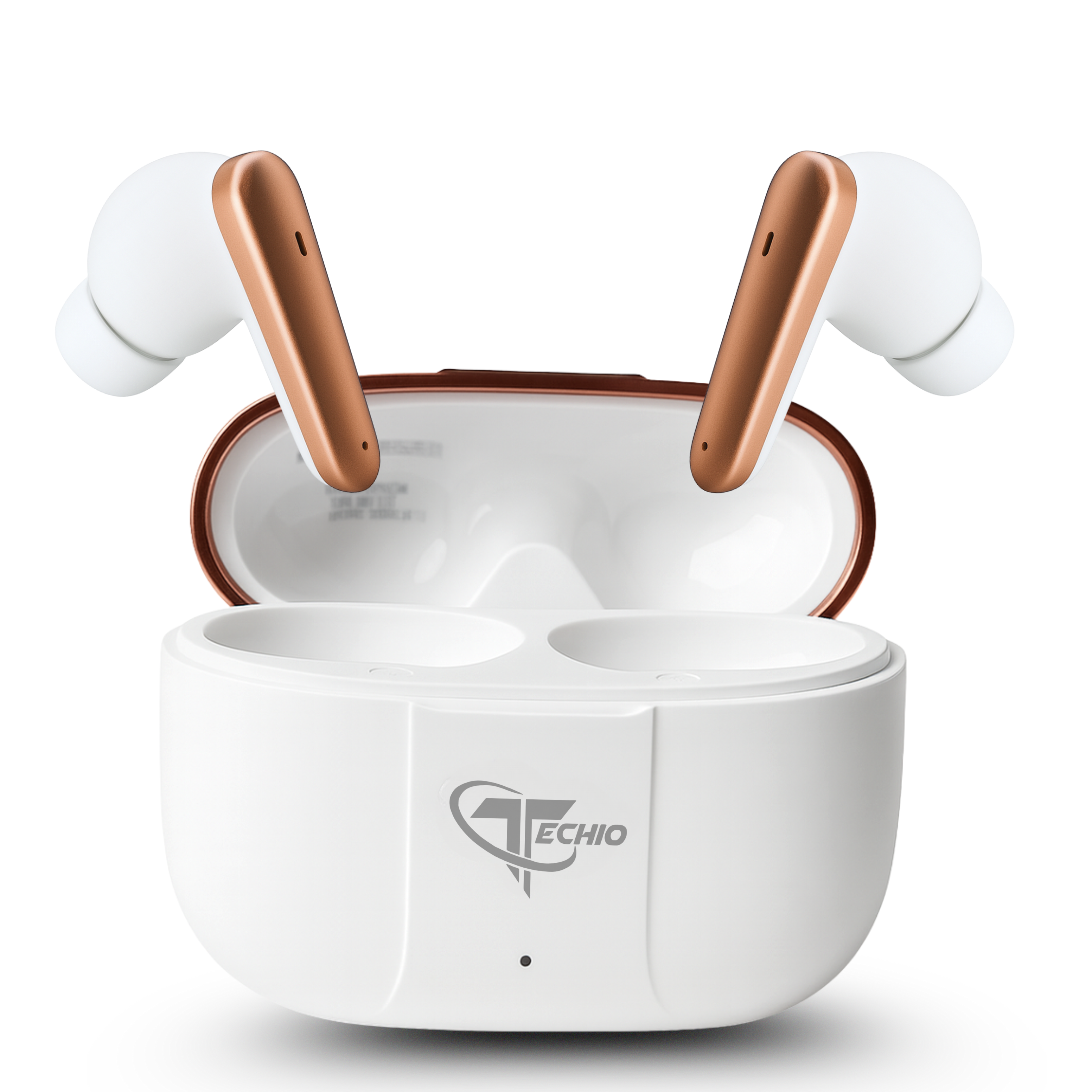 TECHIO Wireless Bluetooth Earbuds with ENC Mic | 40H Playtime | Bluetooth 5.3 | IPX5 |