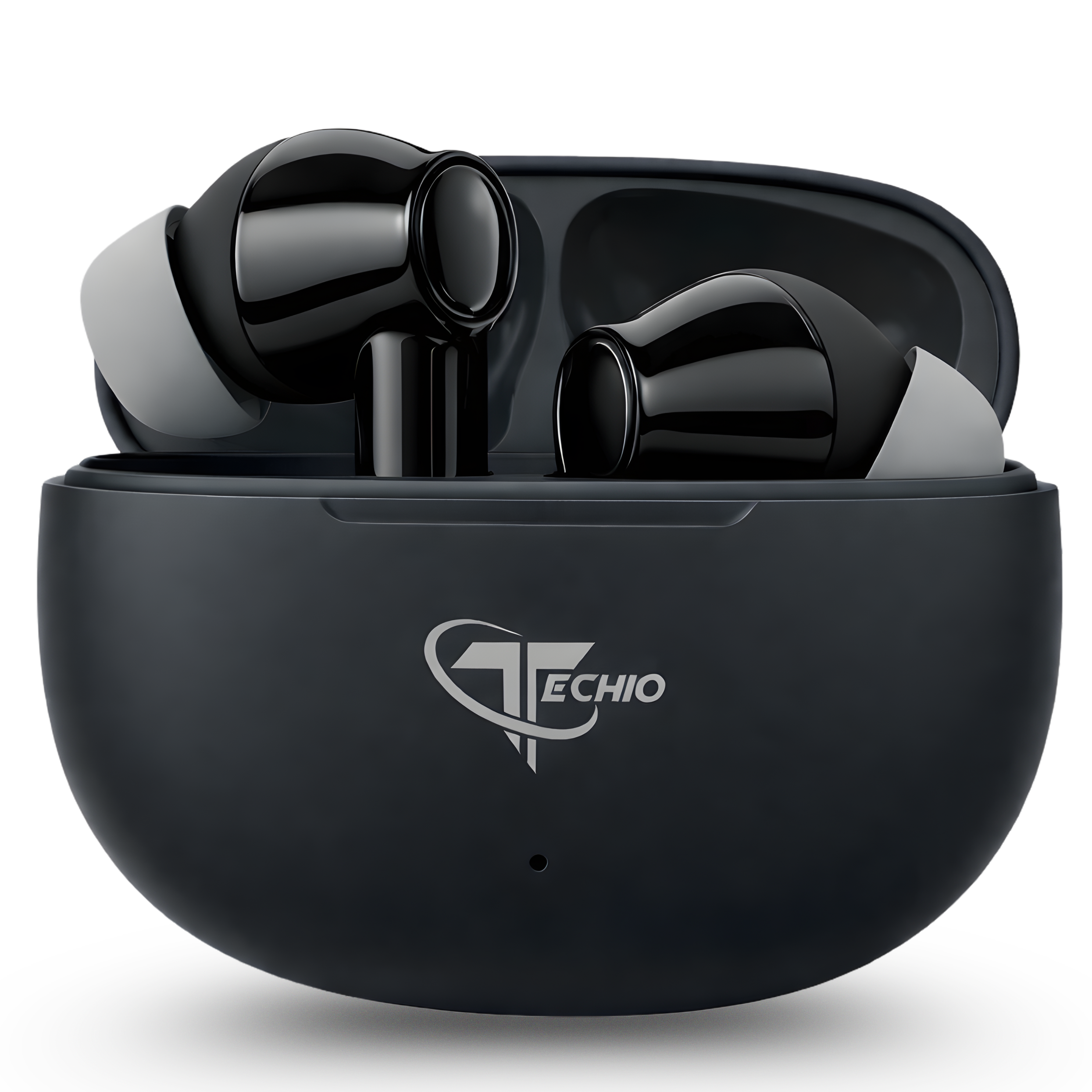 TECHIO True Wireless Bluetooth Earbuds with Deep Bass, Touch Controls & Long Battery Life