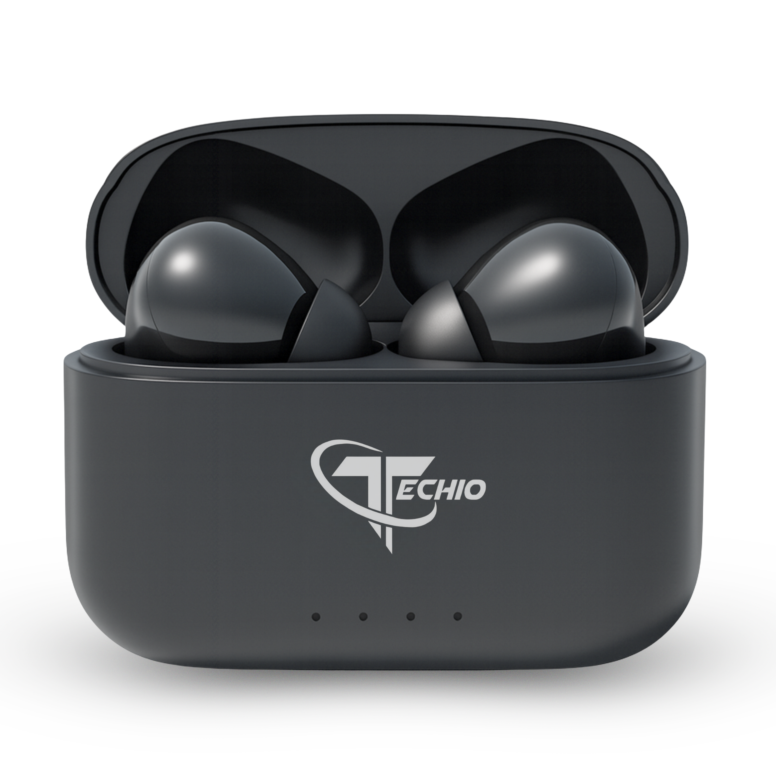 Techio True Wireless Bluetooth Earbuds with 13mm Drivers, ENC Mic, Bluetooth 5.3 & IPX5 Waterproof