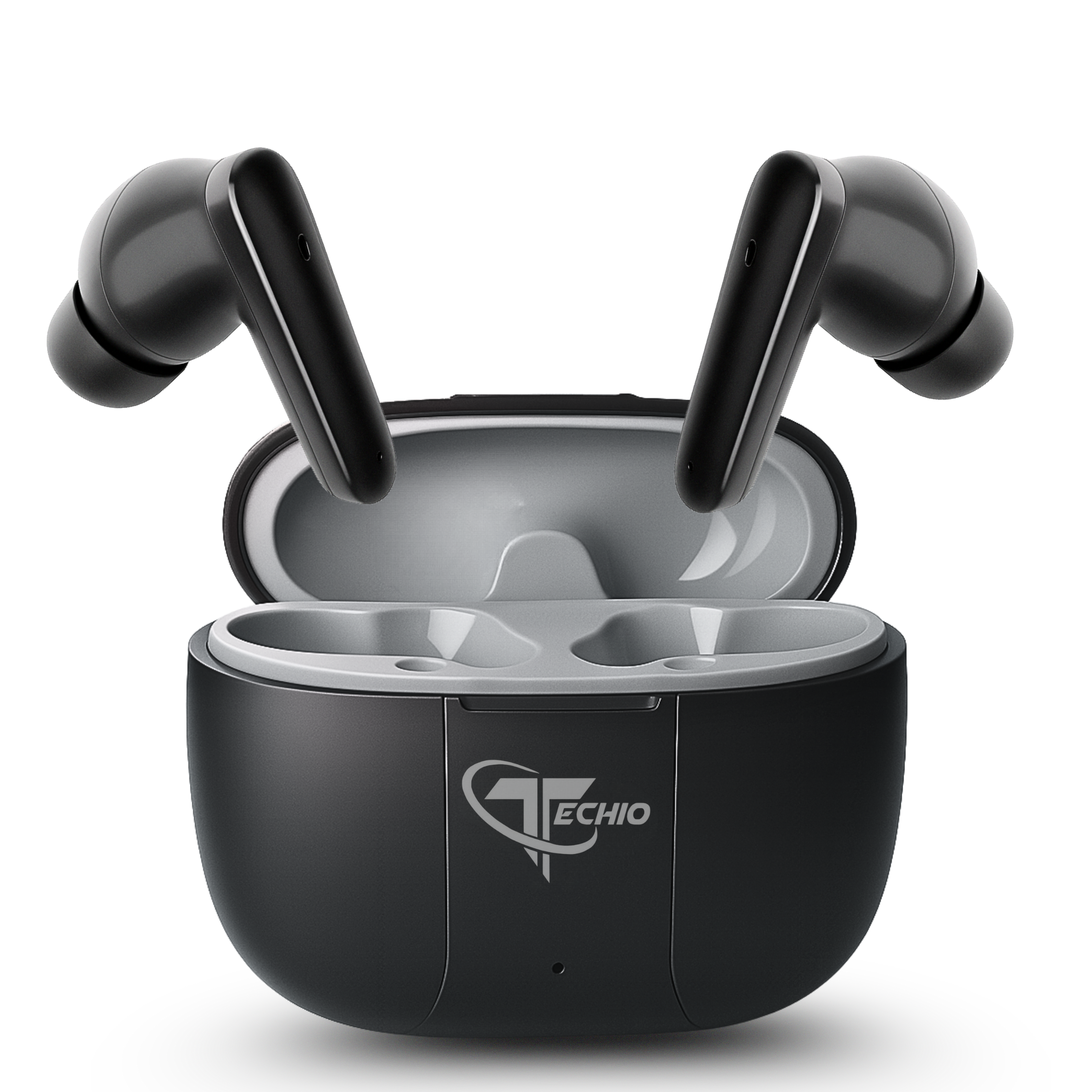TECHIO Wireless Bluetooth Earbuds with ENC Mic | 40H Playtime | Bluetooth 5.3 | IPX5 |