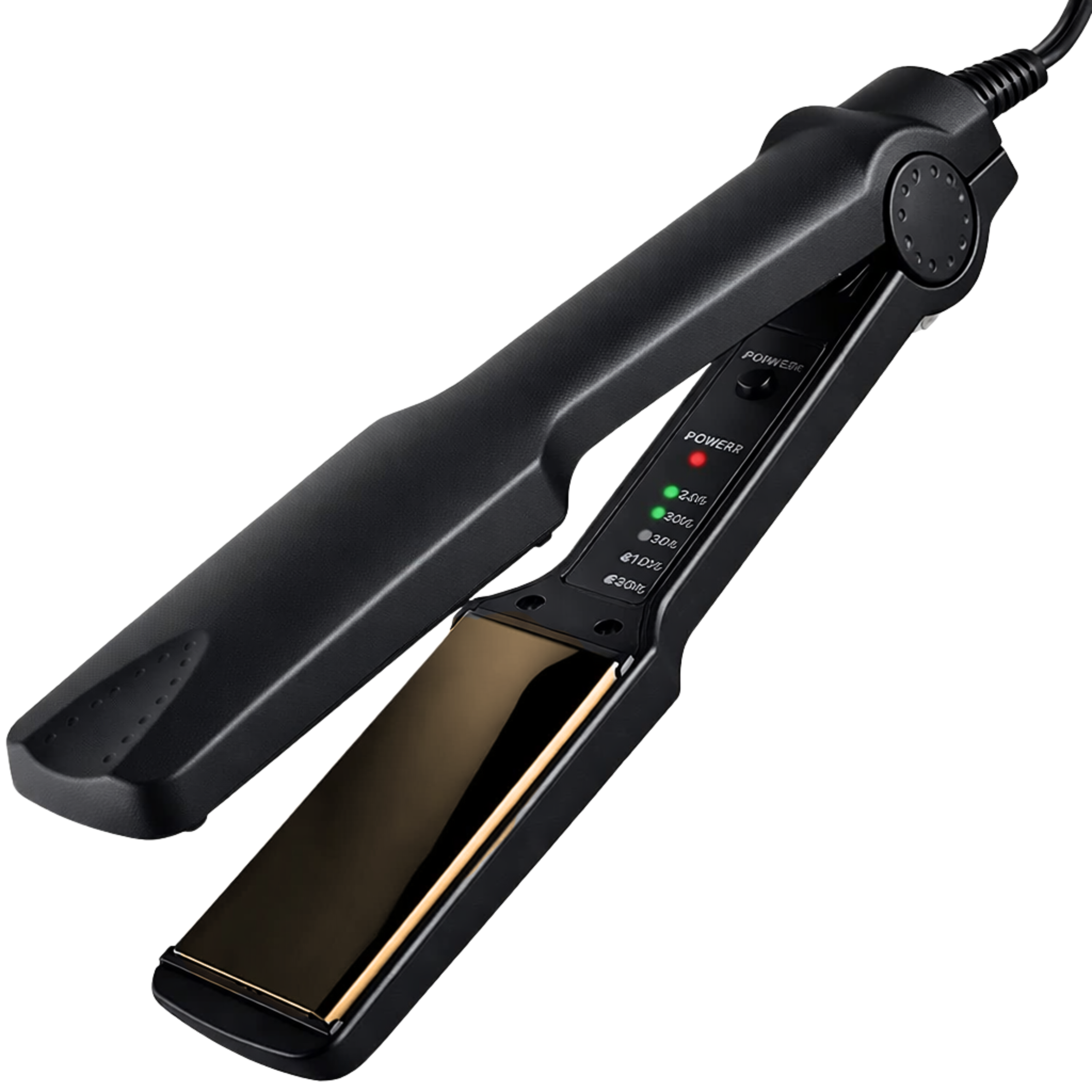 Professional Hair Straightener | Ceramic Plates | Fast Heating | Black & Gold