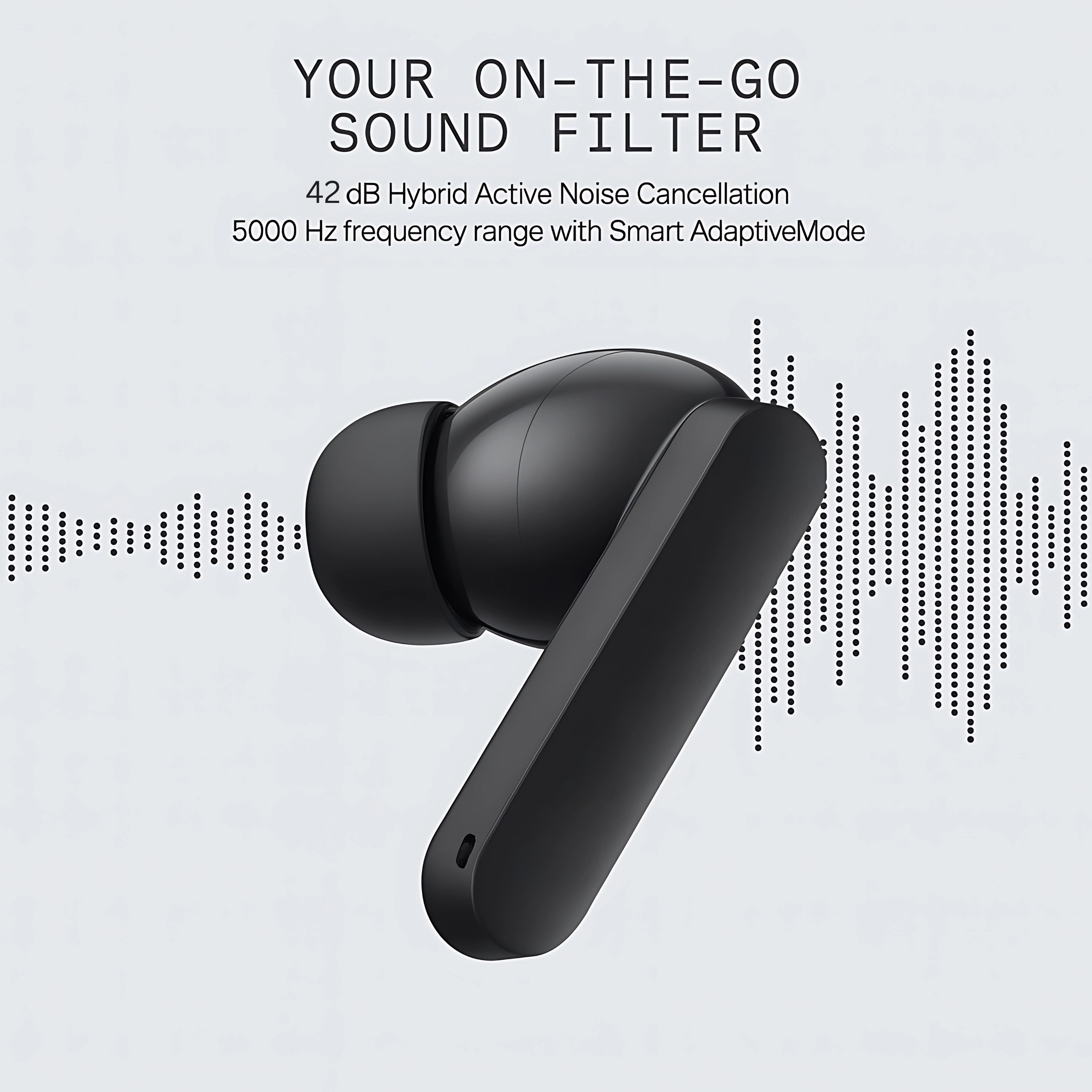 Techio Wireless Bluetooth Earbuds with Mic, Deep Bass