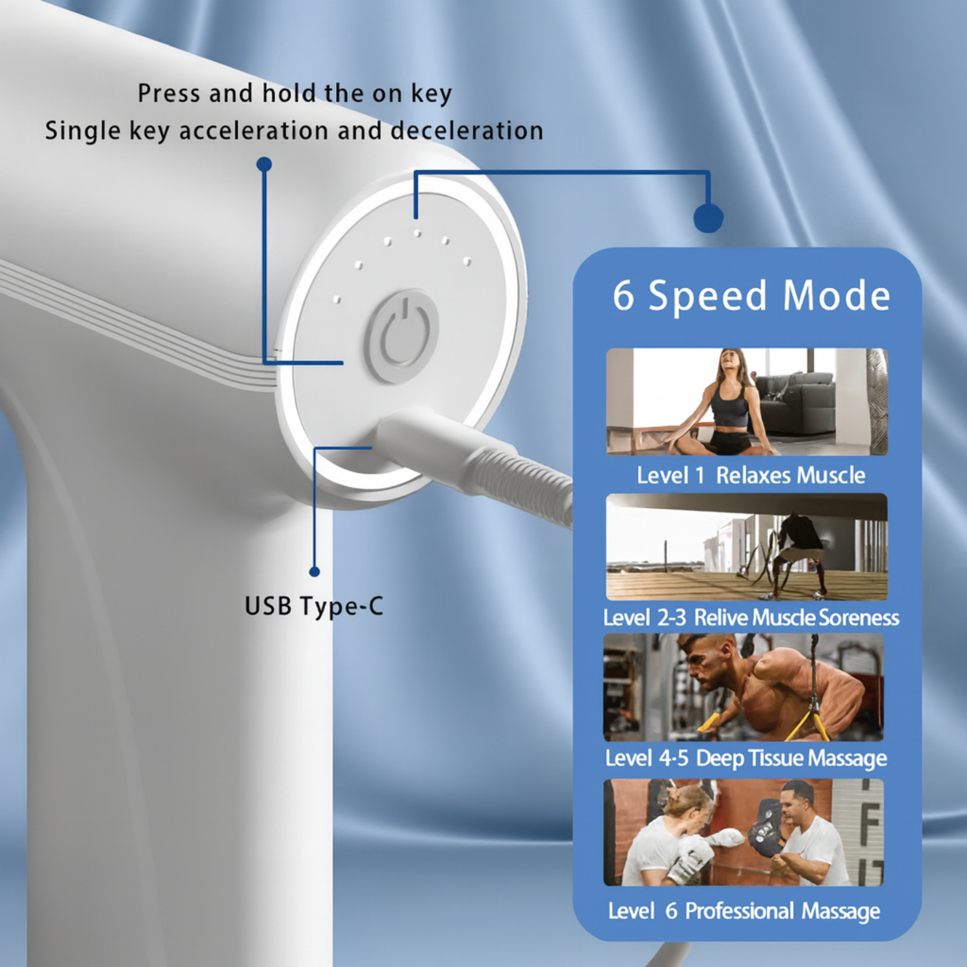 Techio Power Massage Gun | Full Body Muscle Massager | Fast Recovery