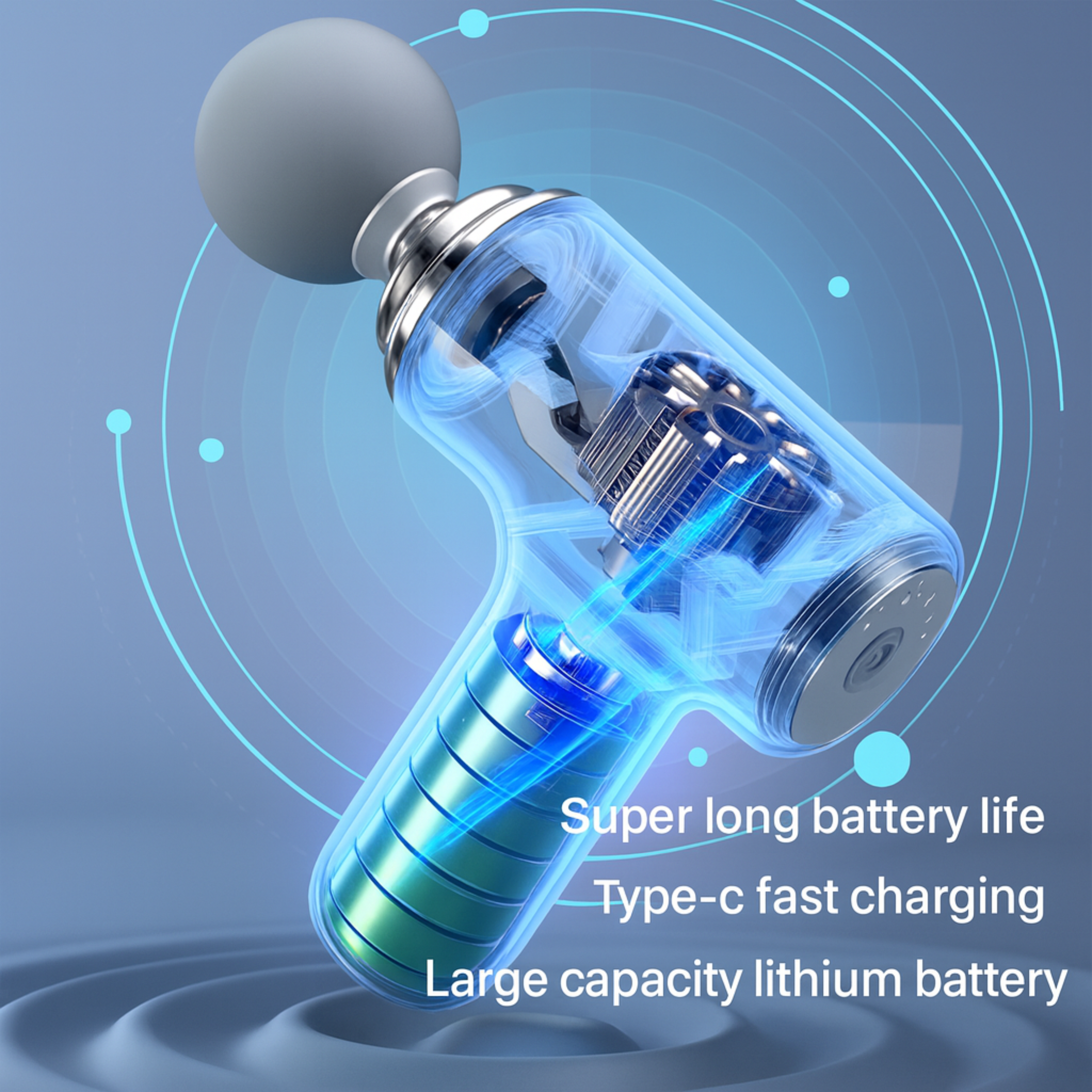 Techio Power Massage Gun | Full Body Muscle Massager | Fast Recovery