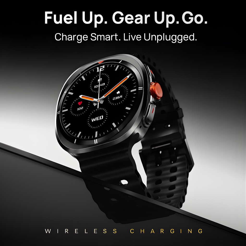 TECHIO Axiom Smartwatch | AMOLED Display | Bluetooth Calling | Fitness Tracker