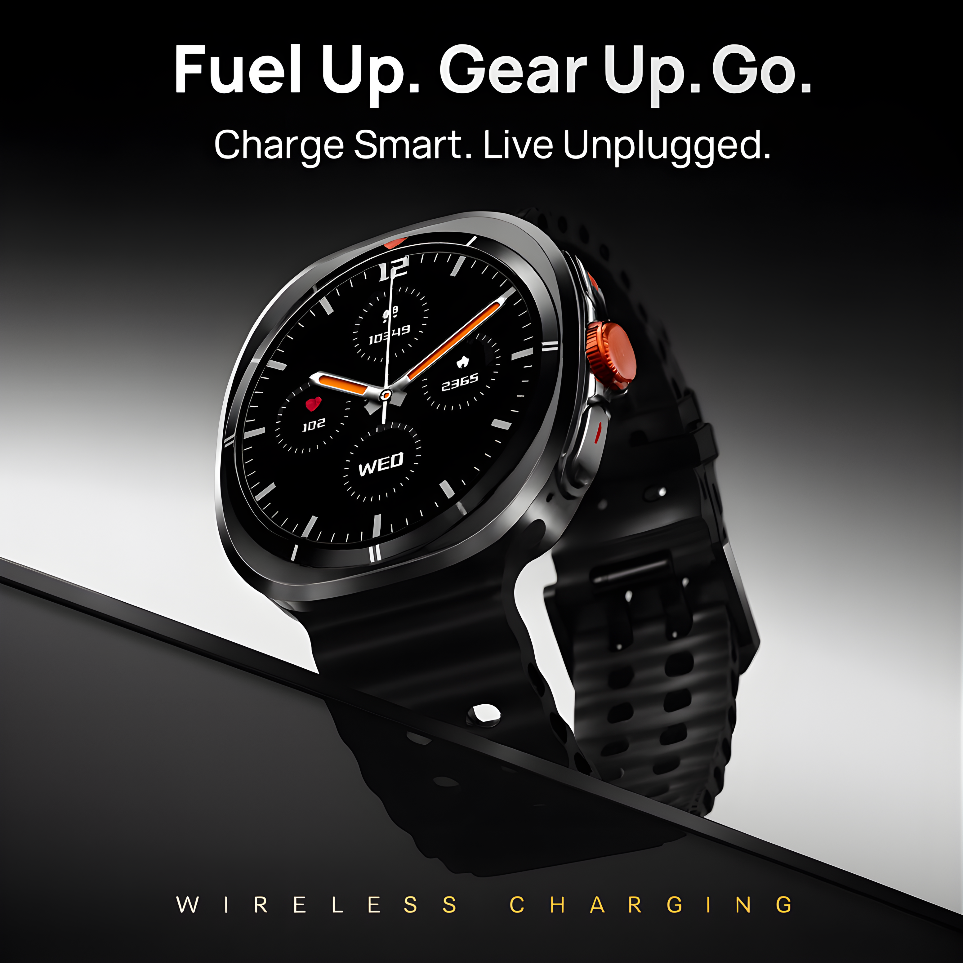 TECHIO Axiom Smartwatch | AMOLED Display | Bluetooth Calling | Fitness Tracker