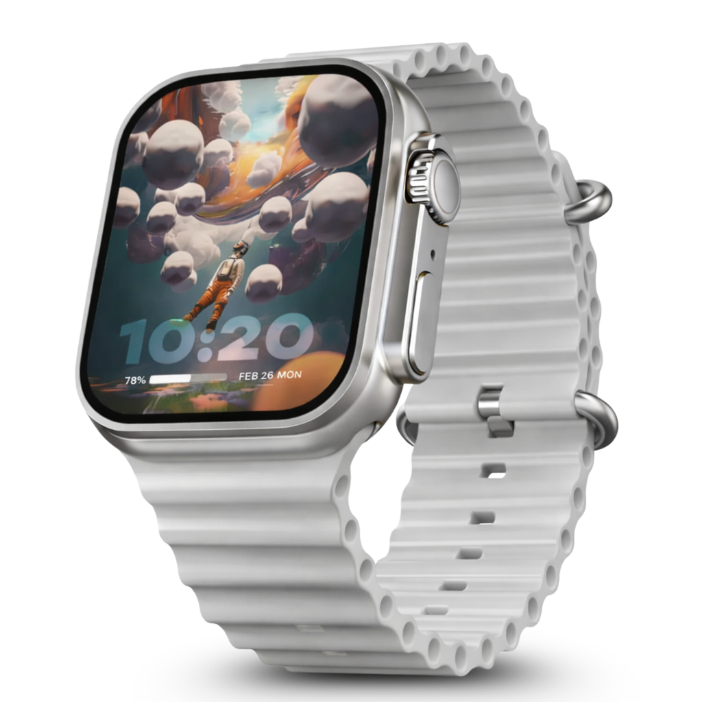 TECHIO Smartwatch with AMOLED Display, Bluetooth Calling & Fitness Tracking