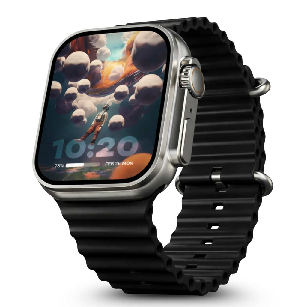 TECHIO Smartwatch with AMOLED Display, Bluetooth Calling & Fitness Tracking