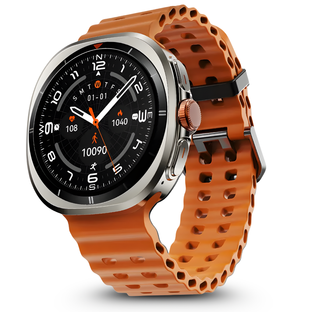 TECHIO Axiom Smartwatch | AMOLED Display | Bluetooth Calling | Fitness Tracker