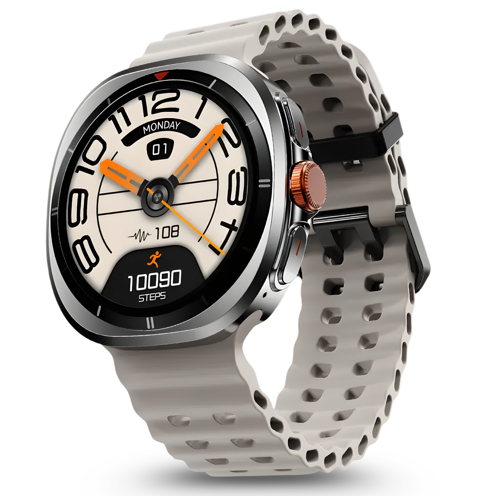 TECHIO Axiom Smartwatch | AMOLED Display | Bluetooth Calling | Fitness Tracker