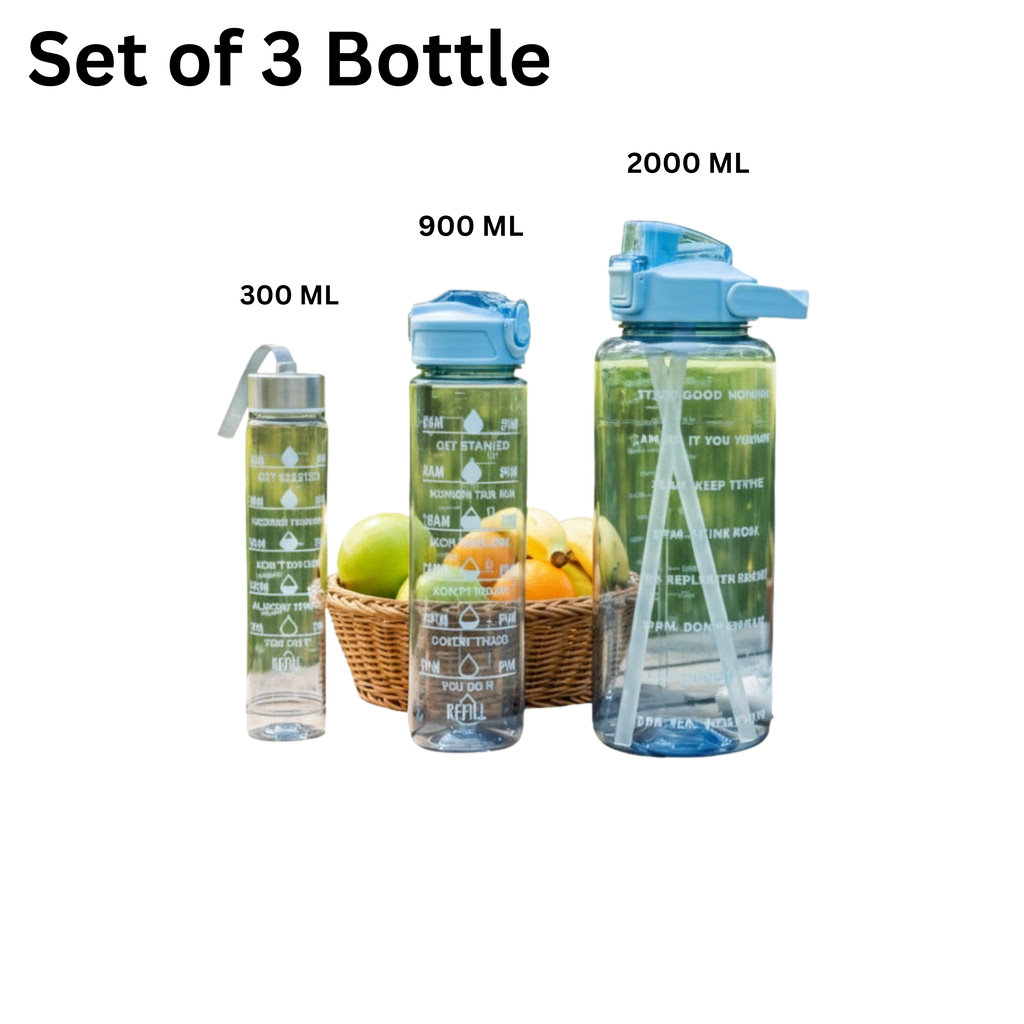 TECHIO Free Leak Proof Sports Water Bottle for Gym, Travel & Office