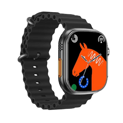 Techio With an orange strap, the Ephemeral T800 Ultra 1.9 HD Displaying Smartwatch  (Black Strap, Free size)