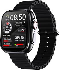 Techio With an orange strap, the Ephemeral T800 Ultra 1.9 HD Displaying Smartwatch  (Black Strap, Free size)