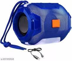Techio Powerpact bass & stereo audio color changIng led Light wireless portable FRB-162 3 W Bluetooth Speaker  (Blue, Stereo Channel)