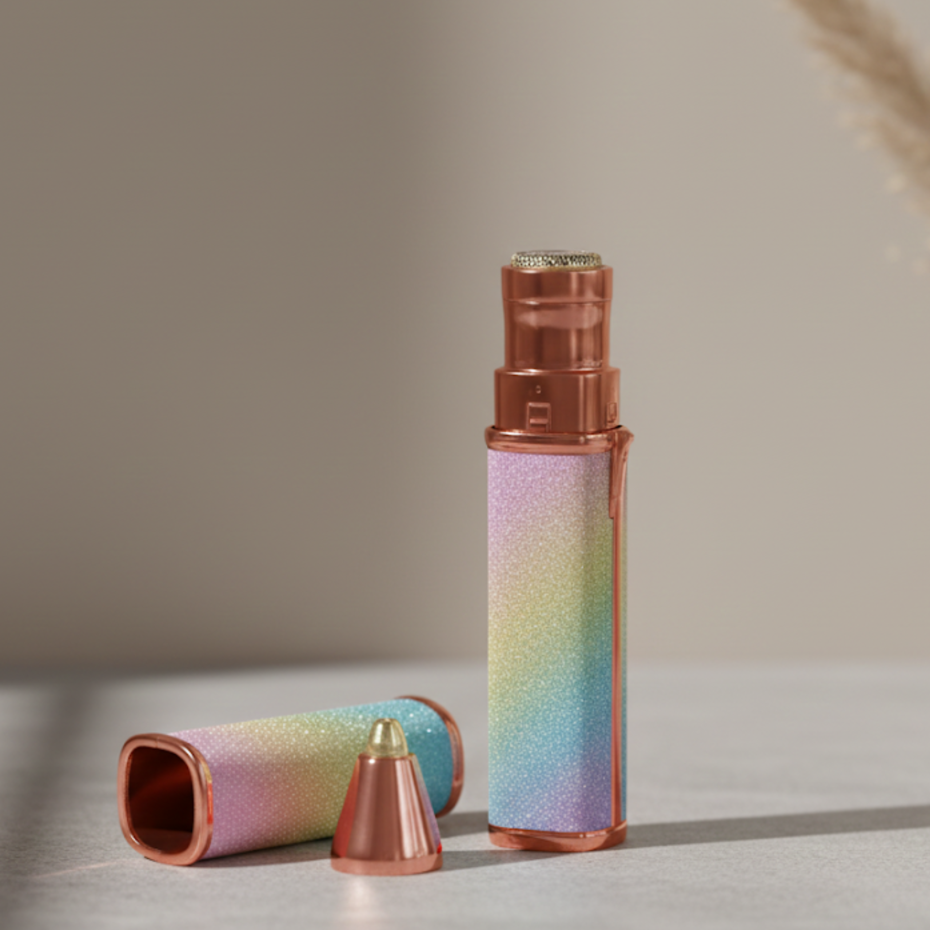 Techio Women Rechargeable Eyebrow Trimmer – Painless Hair Remover