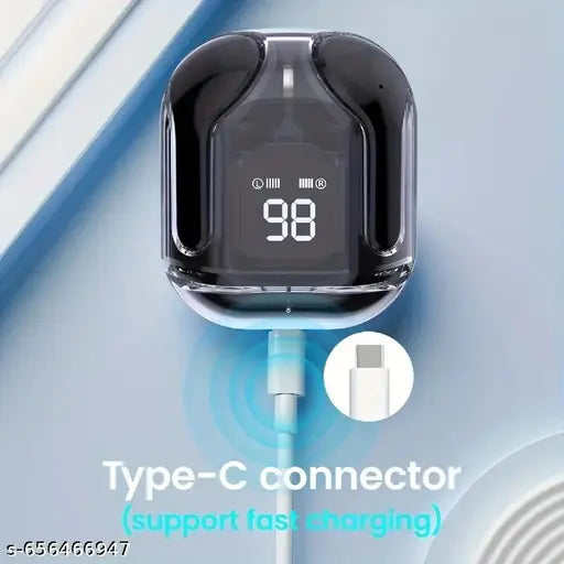 TECHIO Bluetooth 5.3 Wireless Earbuds with Digital Display & ENC