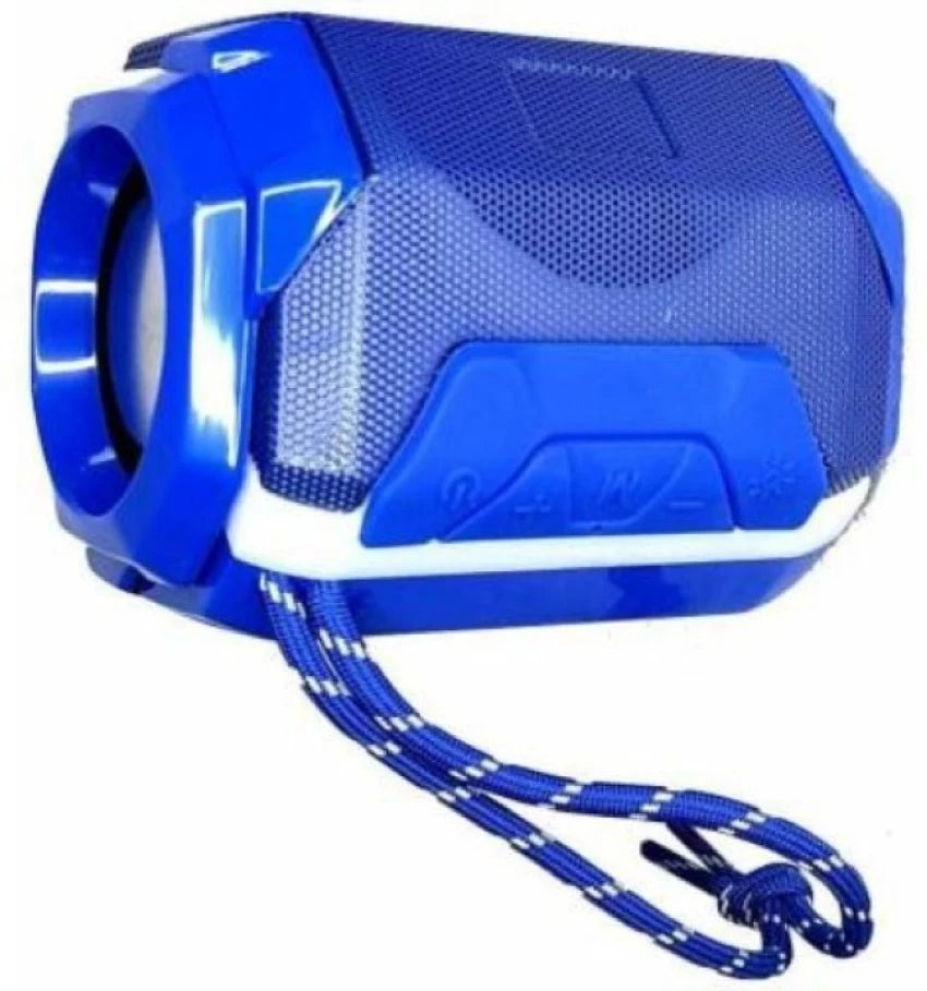 Techio Powerpact bass & stereo audio color changIng led Light wireless portable FRB-162 3 W Bluetooth Speaker  (Blue, Stereo Channel)